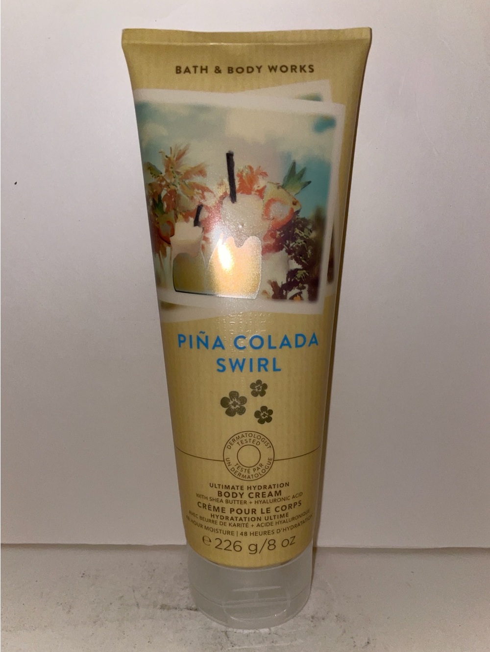 Bath & Body Works Pina Colada Swirl Body Cream 8oz Discontinued New